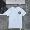 D41 CHROME HEARTS 2026 Summer New High Quality Cotton Round Neck Loose Large Size Men's and Women's T-shirt Couple T-shirt