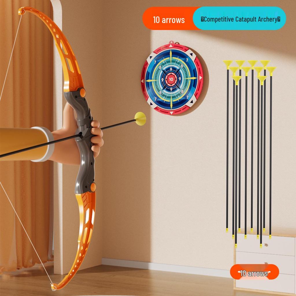 Kids' Cross-Border Archery Set: Bow, Arrows & Target for Outdoor Play