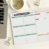 Weekly Planner Pad, 52 Letter Size Tear Off Sheets, 8.5” x 11” Undated Calendar Weekly Desk Planner Notepad, Daily Schedule Priorities To Do List