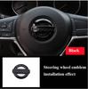 1PC 52mm ABS Car Steering Wheel Logo Emblem Cover For Kicks X-trail Qashqai Note Juke Sentra Patrol Altima Accessories