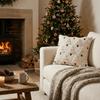 Plush Christmas Tree Throw Pillow Covers Embroidered Pillow Case Cute Cushion Covers  Bedroom