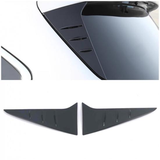 Glossy Black Rear Window Spoiler Side Cover Trim For - Toyota Sienna 2P