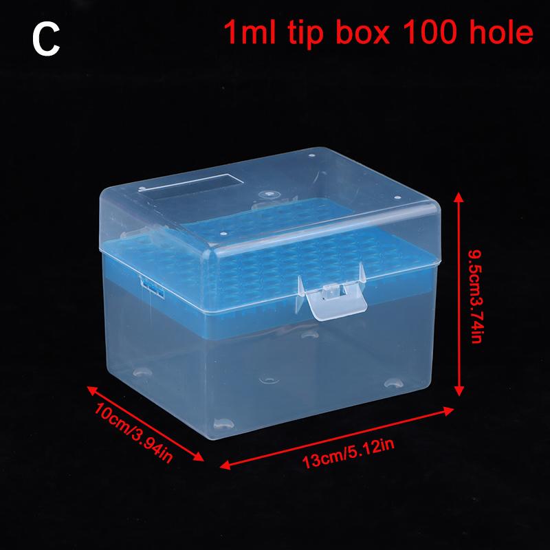 Lab 10Ul/200Ul/1Ml/5Ml/10Ml Plastic Pipettor Tip Box For Experiment Pipette Tip Holder Box Micropipette Plastic Pipette Tip Box