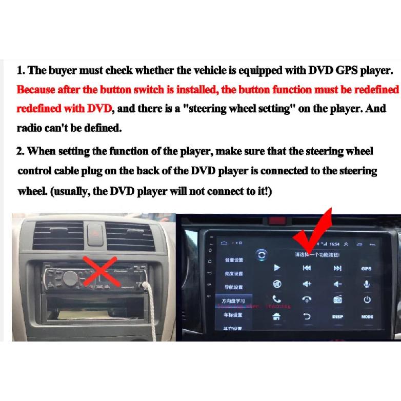 For mazda 3 mazda5 CX-7 BL 2008-2013 Control Switch Car Styling Volume Mode Function Left+Right Steering Wheel Control Buttons
