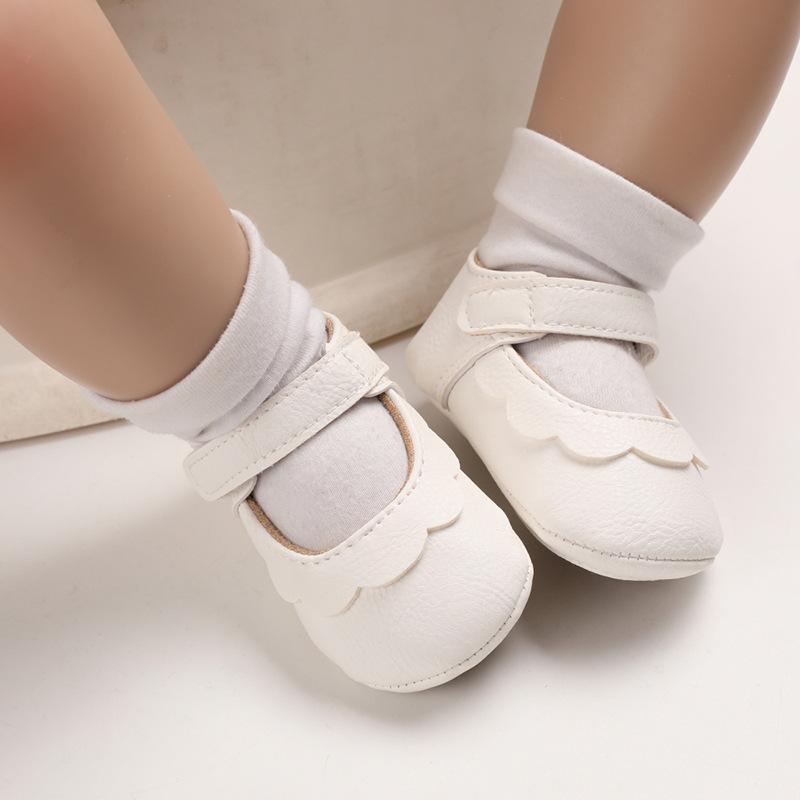 Spring and Autumn Fighting 0-1 Years Old Baby Learn Stews Soft Waves Baby Shoes Semi-Plastic Bottom Princess Shoes