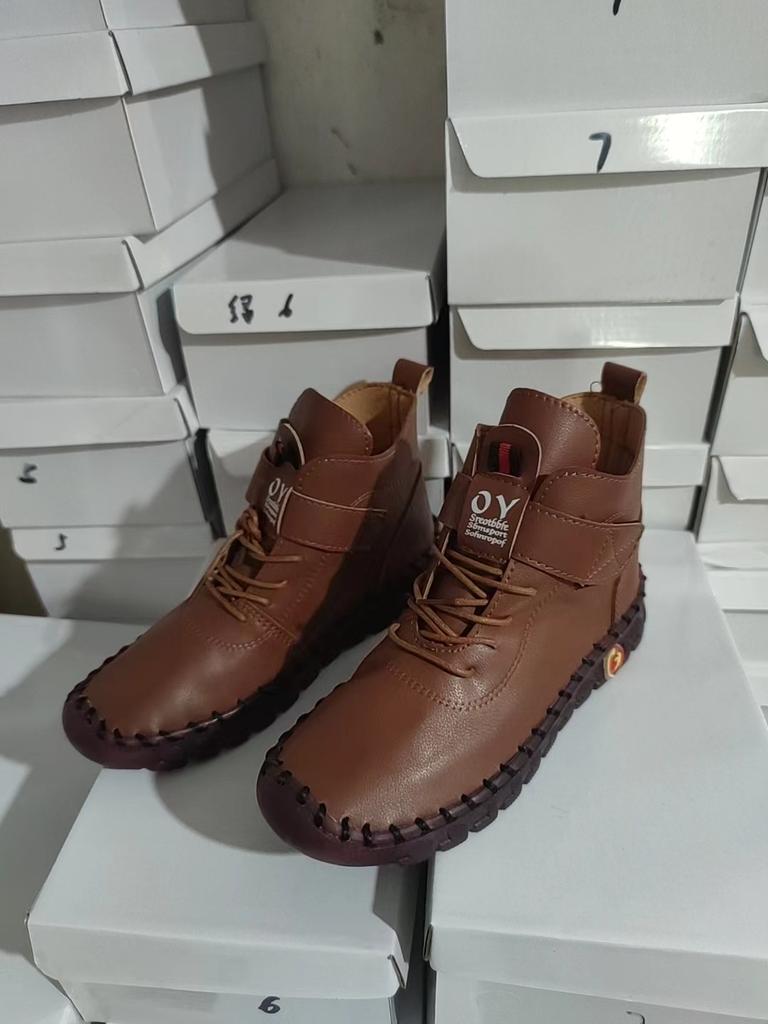 Winter women's shoes lace-up plush warm inner short boots women's shoes