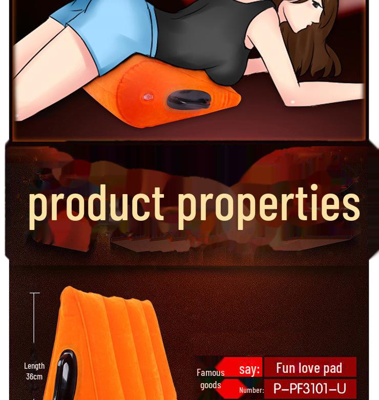 Inflatable Triangle Pillow for Couples: SM Furniture & Position Aid