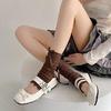 Spring and Summer Thin Socks Women's Ballet Style Calf Pile Pile Foot Socks Japanese Ins All-match Leggings