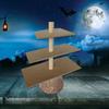 Halloween Cake Stand 3-Tiered Wood Broom Dessert Display Stand  Cake Tray for Party Decoration