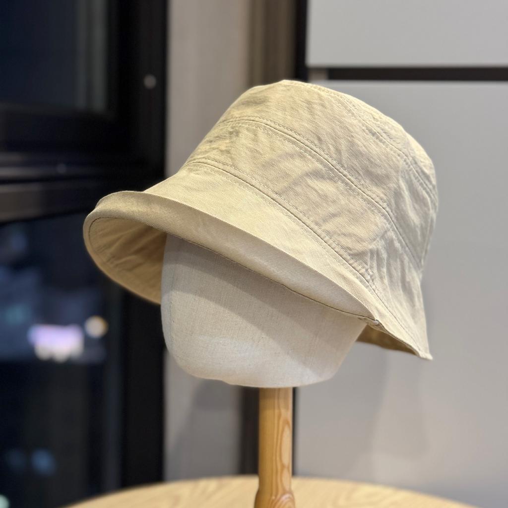 Curled Thin Bucket Hat Women's Summer Front Long Back Short Sun Hat Big Head Circumference Basin Hat Sun Hat Tide