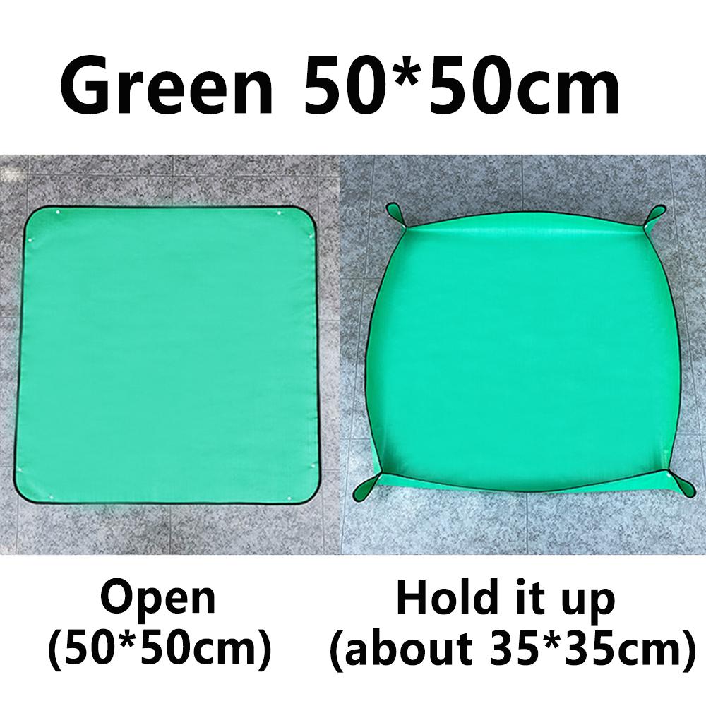 1pc Gardening Flower Pots Transplanting Mats 32-100cm Planting Mat PE Plant Repotting Mat Waterproof Mats Garden Accessories