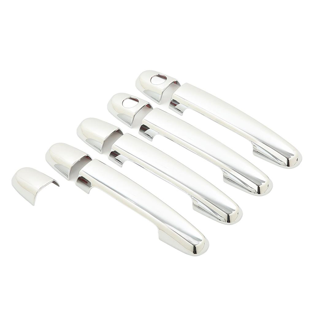 8 Pcs Car Exterior Door Handle Cover ABS Chrome Door Protector with Keyhole for Camry 02‑06