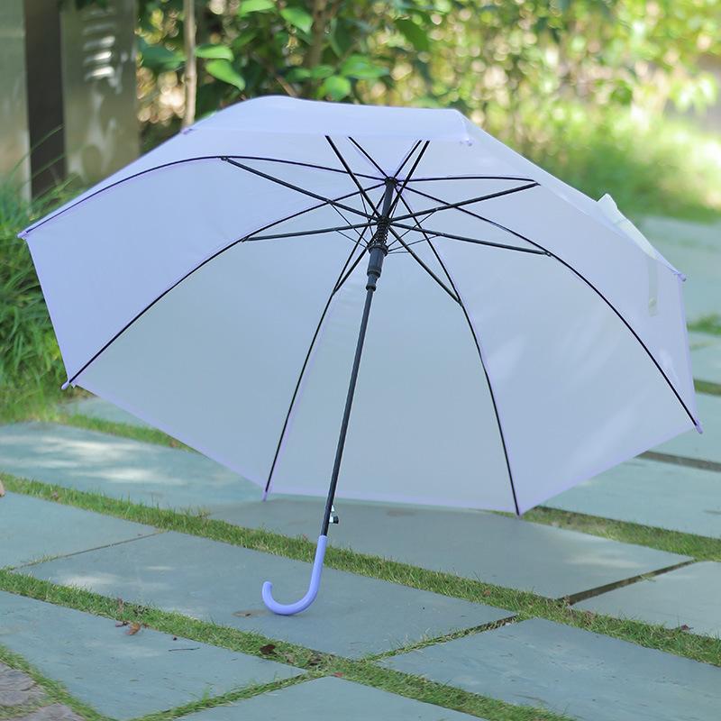 Semi Long Handle Umbrella for Rain with Ergonomic