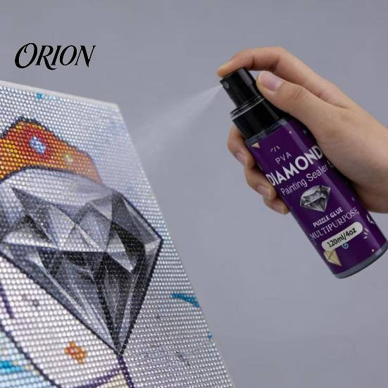 Transparent Diamond Glue Art Sealer Spray, Quick-Drying Permanent Protective Glue, Enhance Luster Painting Supplies for DIY Crafts Puzzles And