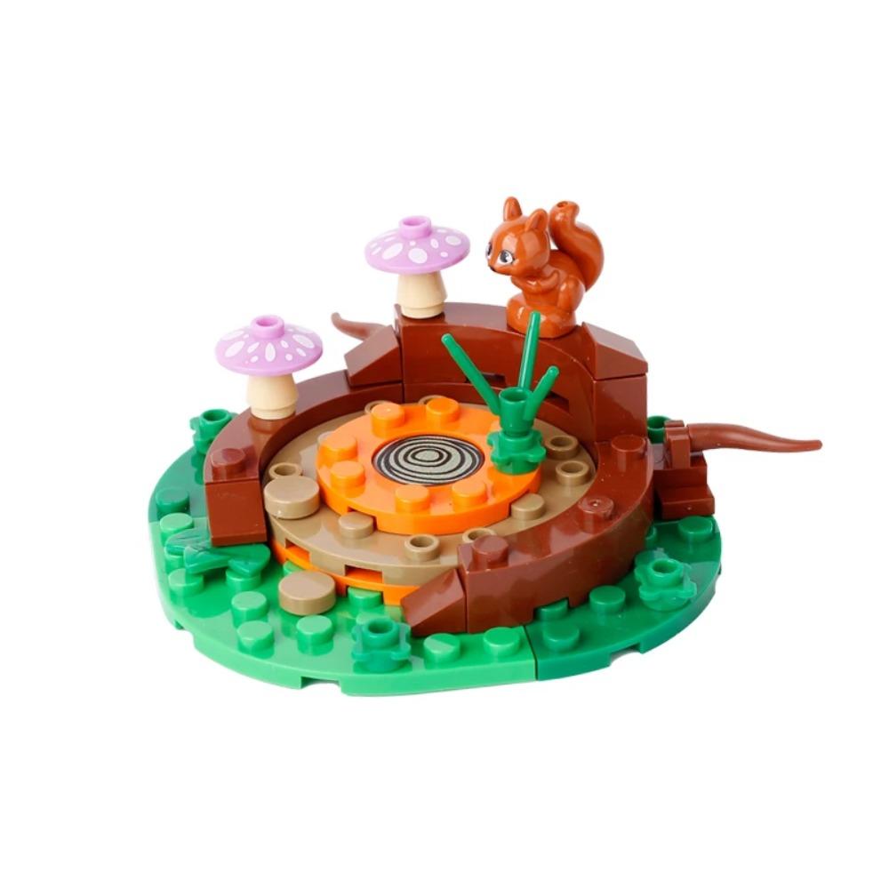 MOC Notice Board Building Blocks Bee Farm Fountain Bonfire Stove Medieval Town Street View Water Wall Bridge Road Sign Brick Toy