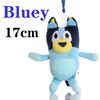 Hot 17-28Cm Bluey Dog Bingo Family Plush Toy Cartoon Dog Soft Stuffed Animals Keychain Dolls Birthday Gifts Family Blue-Y Bingo