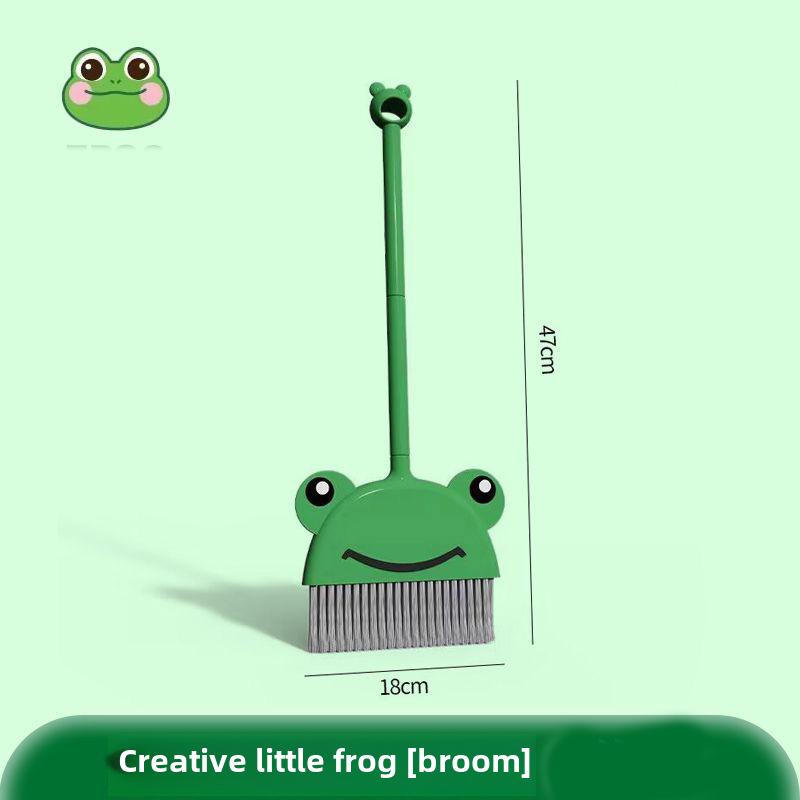 Kids' Mini Broom and Dustpan Set: Baby-Friendly Toy for Sweeping and Mopping