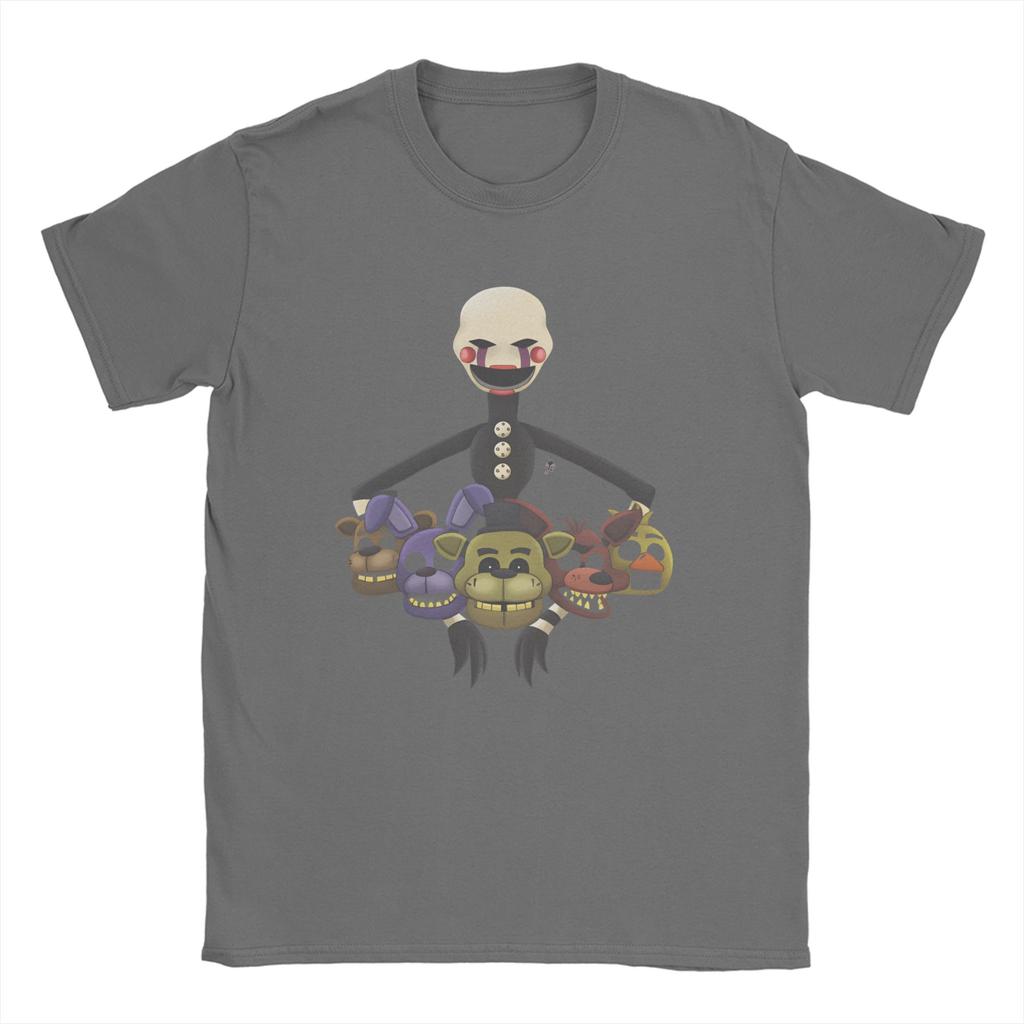 T-shirt Homme FNAF At Freddys Nouveauté Coton Manches Courtes Col Rond Vêtements Grande Taille