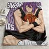 Anime KKuroko No Baskett Throw Warm Soft Flannel Blanket Multiuse for Sofa Bed Camping Travel Nap