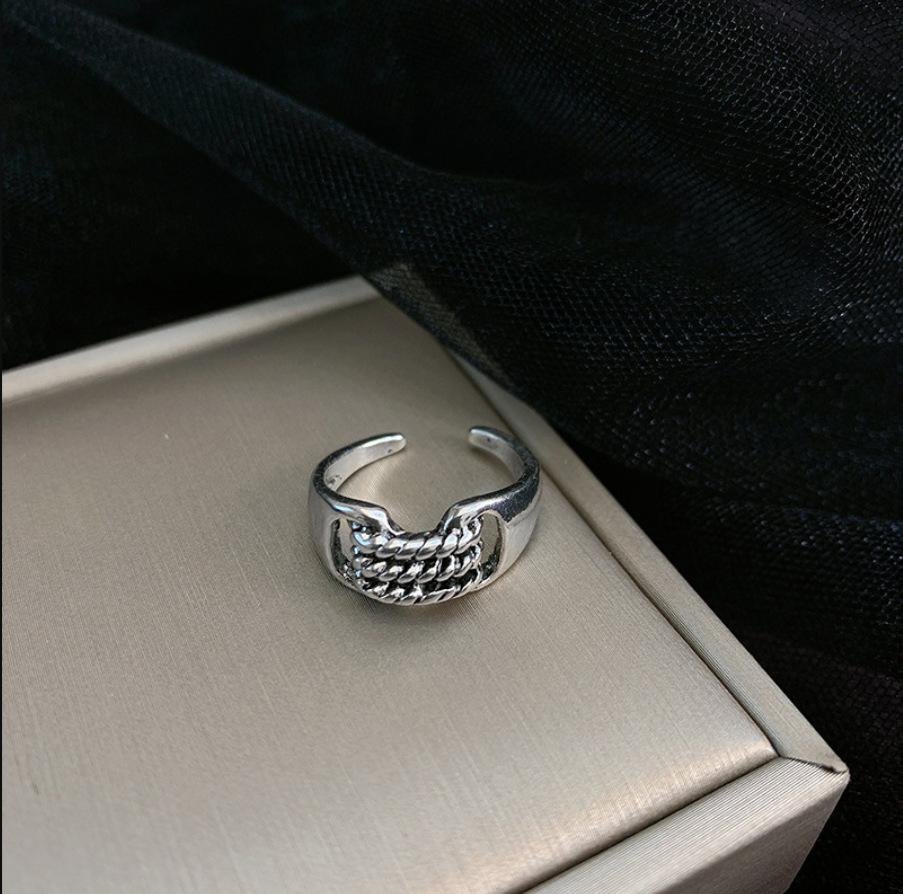 Punk Hip Hop Dark Ring Tide Internet Celebrity Street Dancing Index Finger Ring Personality Jewelry Tail Ring