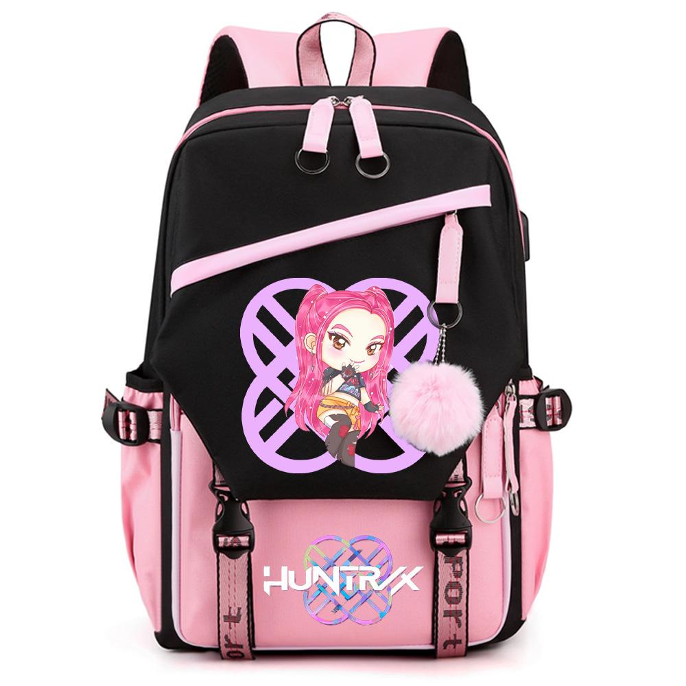 Anime K-pop Demon Hunters Printed Large Capacity Backpack for Teenger Student Girl Boy Back To School Bookbag Kid Gift Women Waterproof Travel Bag