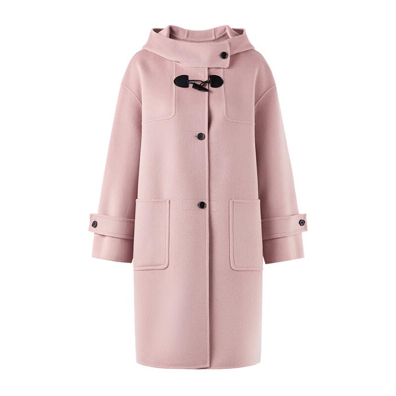 Qiusui Yiren College Style Lamb Wool Toggle Coat