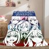 The Quintessential Quintuplets 2D Print Flannel Blanket, Cartoon Characters for Couch Bed, Travel Picnic Nap Blanket_LIAN