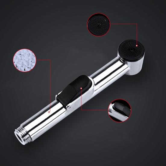 Bathroom Toilet Handheld Chrome ABS Bidet Sprayer Cleaning Shower Head Nozzle