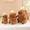 Table Capybara Tennis Backpack Plush Toy Cartoon Children Birthday Doll Gift