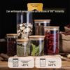 Borosilicate Glass Storage Jar with Bamboo Lid for Cereals, Grains, and Coffee Beans