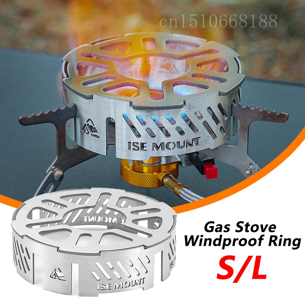 Mini Wind Shield Camping Stoves Windproof Ring S/L Stainless Steel Gas Picnic Cookers Outdoor Wind Deflectors Stove Windshield