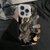 Cool dragon totem Phone case iPhone 15 Pro Max 11 12 13 16 14 Plus Silicone Shockproof Case Lens protector shell