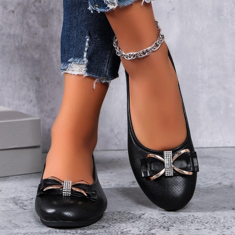 Casual Shoes Single Shoes Round Toe Shallow Mouth Low Heel Flat Single Shoes