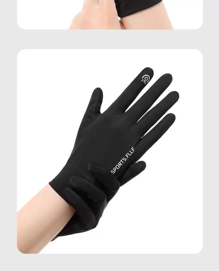Gants Homme Sans Doigts Protection UV pour Conduite et Cyclisme - Soie Glacée, Style Fin d'Été.