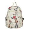 Student Schoolbag Female Bear Print Backpack Graffiti Junior High School Student Small Backpack