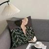 Abstract Figure Lines Girl Sofia Cushion Cover Reversible Plush Pillow Cover – For car, sofa, bedroom, perfect as a gift.