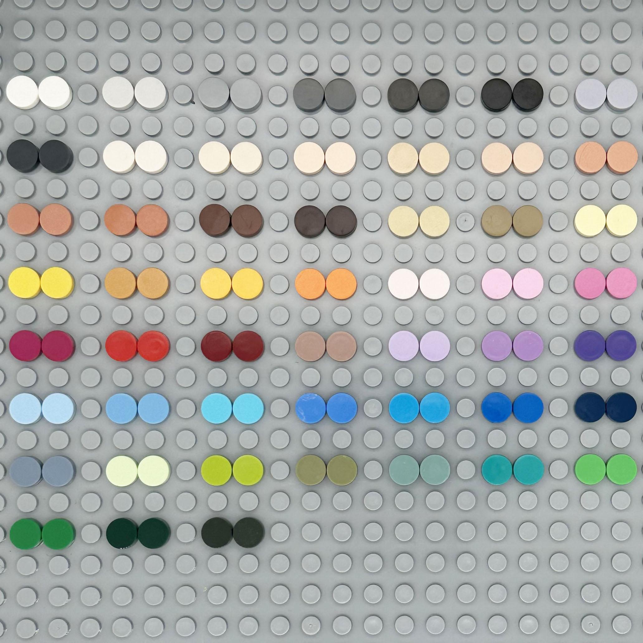

1000pcs DO-IT-YOURSELF Pixel Art Bricks1x1 Round Tile Building Blocks Fitting with98138Bulk Anime Figure Assemble Playthings Present Ideal for 1000pcs