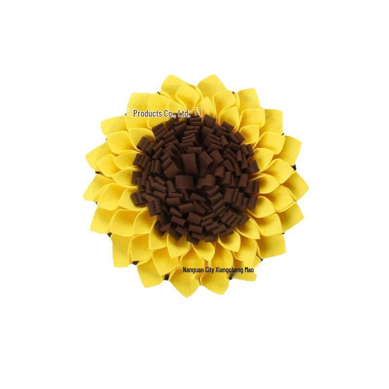 Sunflower Dog Snuffle Mat: Bite-Resistant, Slow Feeder & Anti-Choking Training Blanket