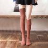 Cotton For Girls Thicken Wool Women Long Stockings Solid Color JK Stockings Above Knee High Socks