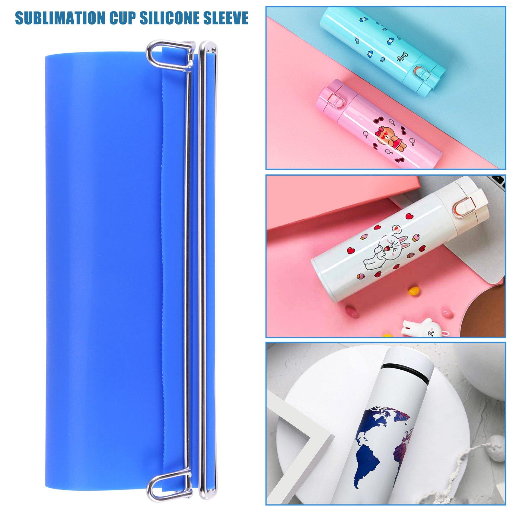 A20F-2Pcs 20 Oz Silicone Tumbler Wrap Sublimation Silicone Bands Tumbler Mug Press For Tumblers Printing Sublimation