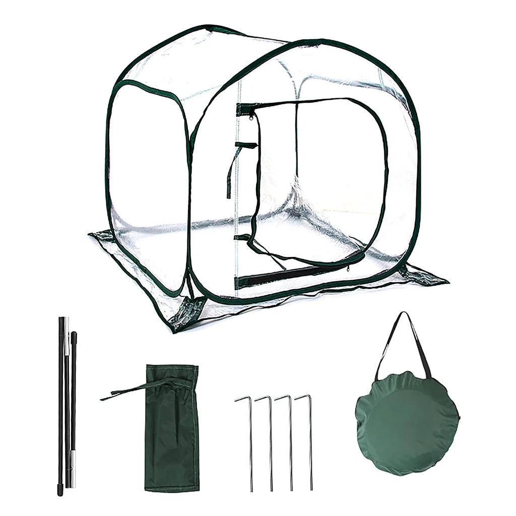 Insulation Warm Room Greenhouse With Ground Nail Outdoor Indoor Glass Fiber Rod Safe Useful Plastic Portable Garden Green House