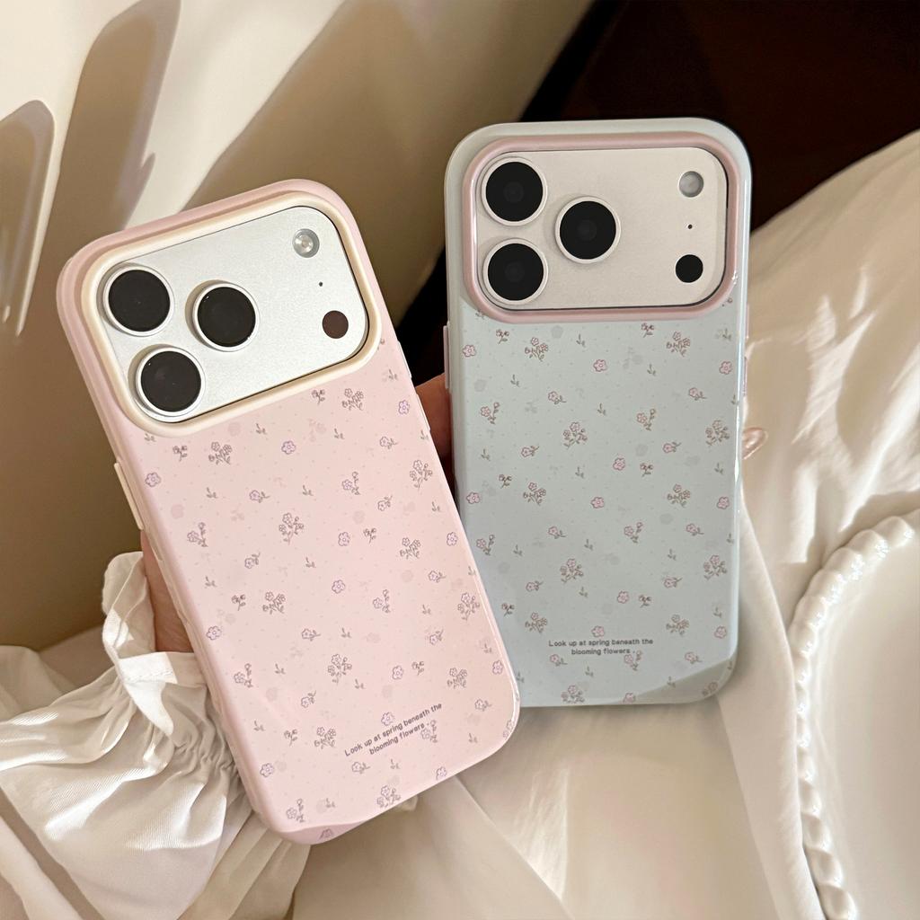 Spring and summer floral pattern iPhone 17 Pro Max phone case, iPhone 16 fresh style, 14 shockproof, 13 compatible, 15 soft case