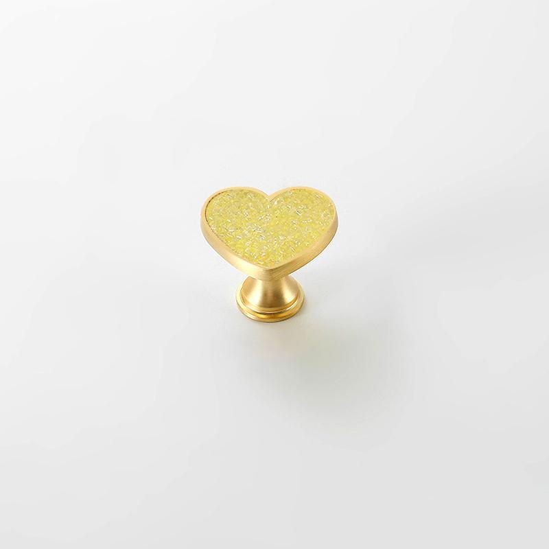 2 ks úchytky zásuvky Originalita Bez vrtání Kreslený S diamantem Moderní úchytka zásuvky Tvar srdce Kovová základna