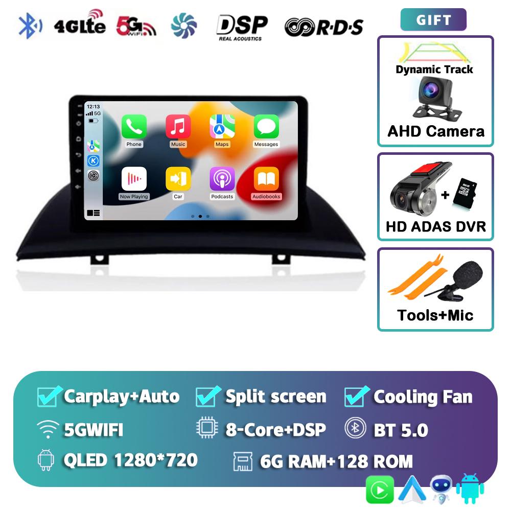 Android 14 Carplay Auto WIFI+4G Car Radio For BMW X3 E83 2004 - 2012 Multimedia GPS Video Player Stereo 2din DSP Head Unit Audio