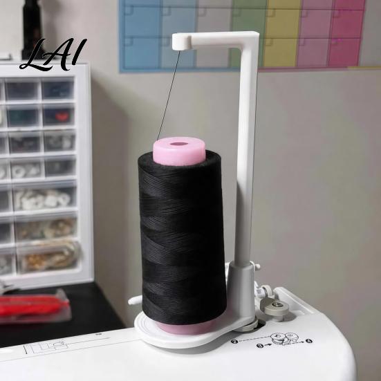 Manual DIY Sewing Tool Large Spool Thread Stand 3D Printed Holder Quick Mount Desktop Organizer Cone Holder Prevents Tangling Breaking for Household