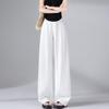 Women's Tencel Linen High Waist Wide Leg Pants - Summer 2026, Old Money Style, Relaxed Casual Loose Fit