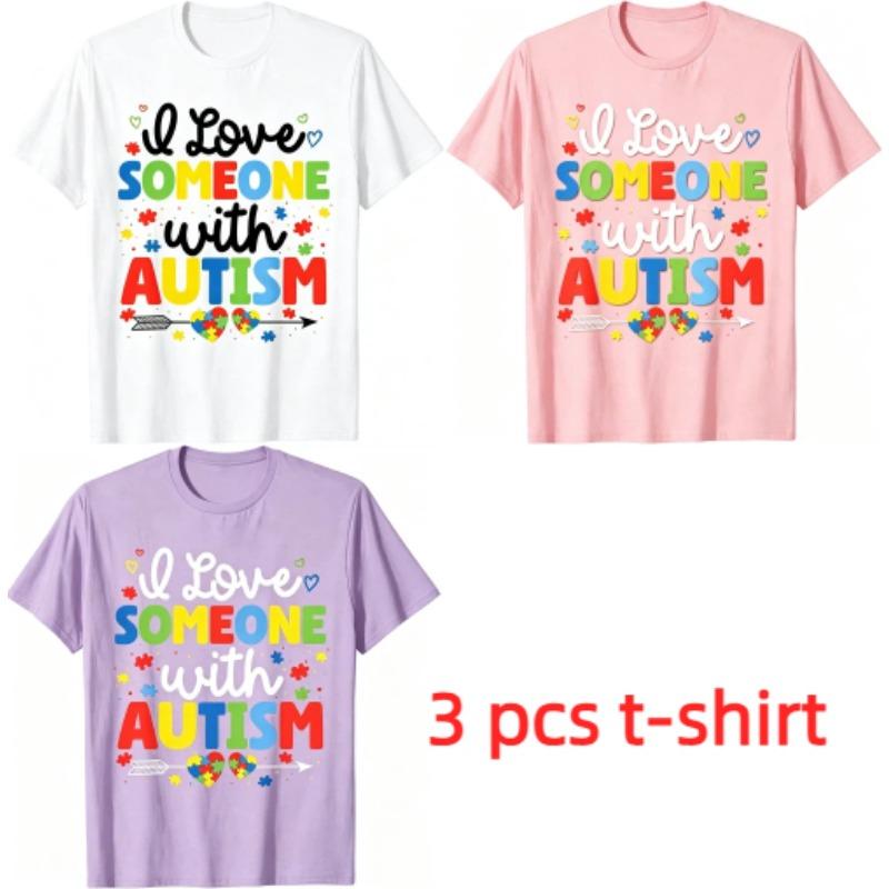 Colored Letters Print Kids T-Shirts Summer Fashion Street Outdoor Casual T-shirt Tops for Boy and Girl's Tees Top