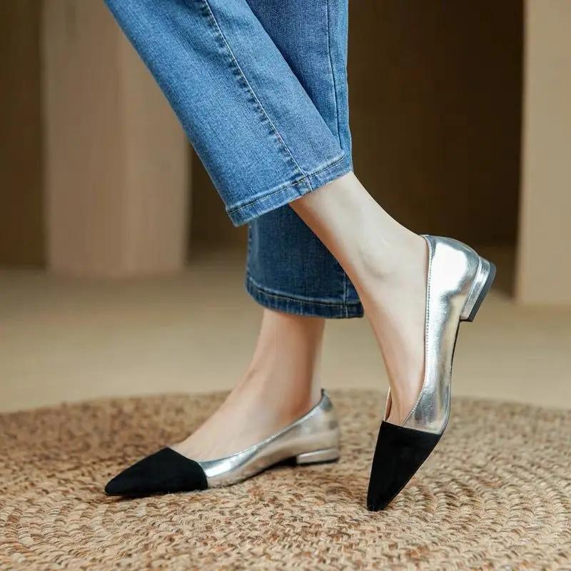 Office Women's Flat Shoes Casual Ladies Footwear Wholesale Popular Comfortable and Elegant Beau Today Non Slip With Discount