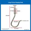 Steel Wire Rope Safety Lock Hook - Secure Picture Hanging & Marine Accessories