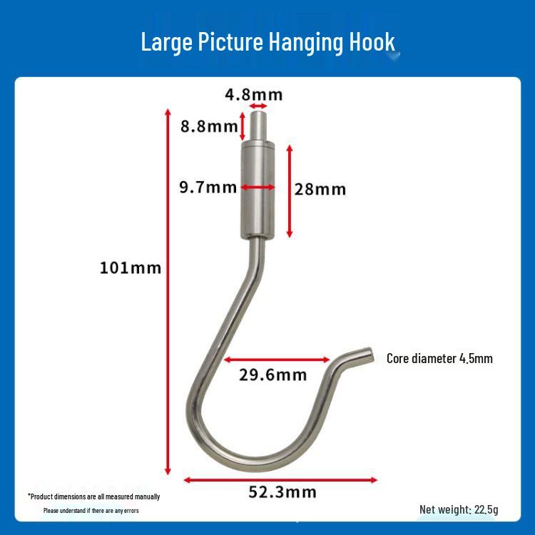Steel Wire Rope Safety Lock Hook - Secure Picture Hanging & Marine Accessories